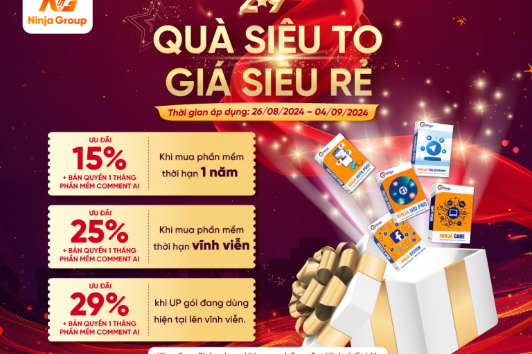 Mừng đại lễ 2/9, Phần mềm Ninja tặng khuyến mãi lớn