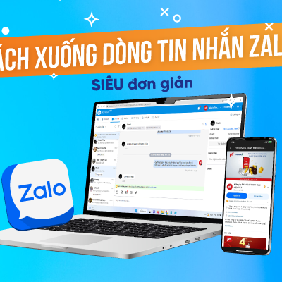 Nhắn tin zalo xuống dòng