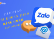 Tạo tài khoản zalo bằng gmail